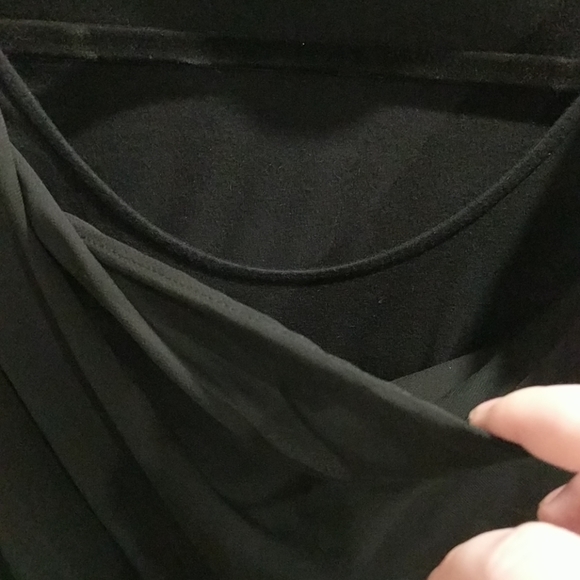 planet Two layer Black dress top - Picture 2 of 4